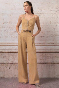 nohavice s pružnou pásovkou džínsové svetlé Rinascimento