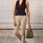 vesta s flitrami spoločenská bordó Rinascimento