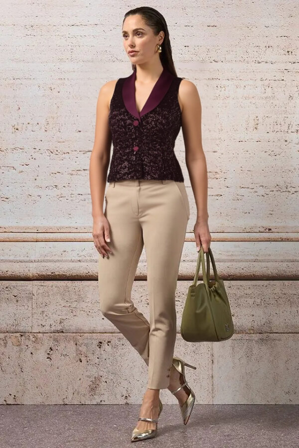 vesta s flitrami spoločenská bordó Rinascimento