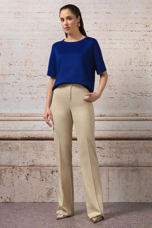 pulóver ľahký pletený modrý Rinascimento