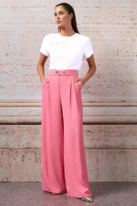 tričko s kvetmi elegantné biele Rinascimento