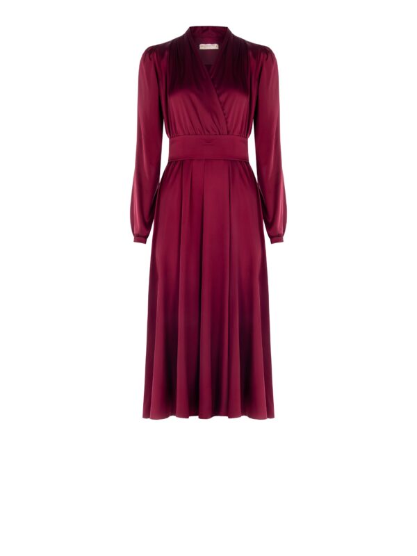 CFC0122098003B098_101_XL šaty so širokým opaskom elegantné bordové Rinascimento